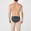 Lonsdale Men's Gray Briefs 2 Pack, Size L