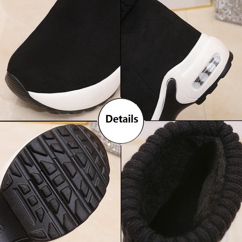 Fashion Aphixta Winter Snow Boots 5cm Height Increasing Women Shoes Short Plush Wedge Heel Ladies Shoes botas mujer invierno 2025