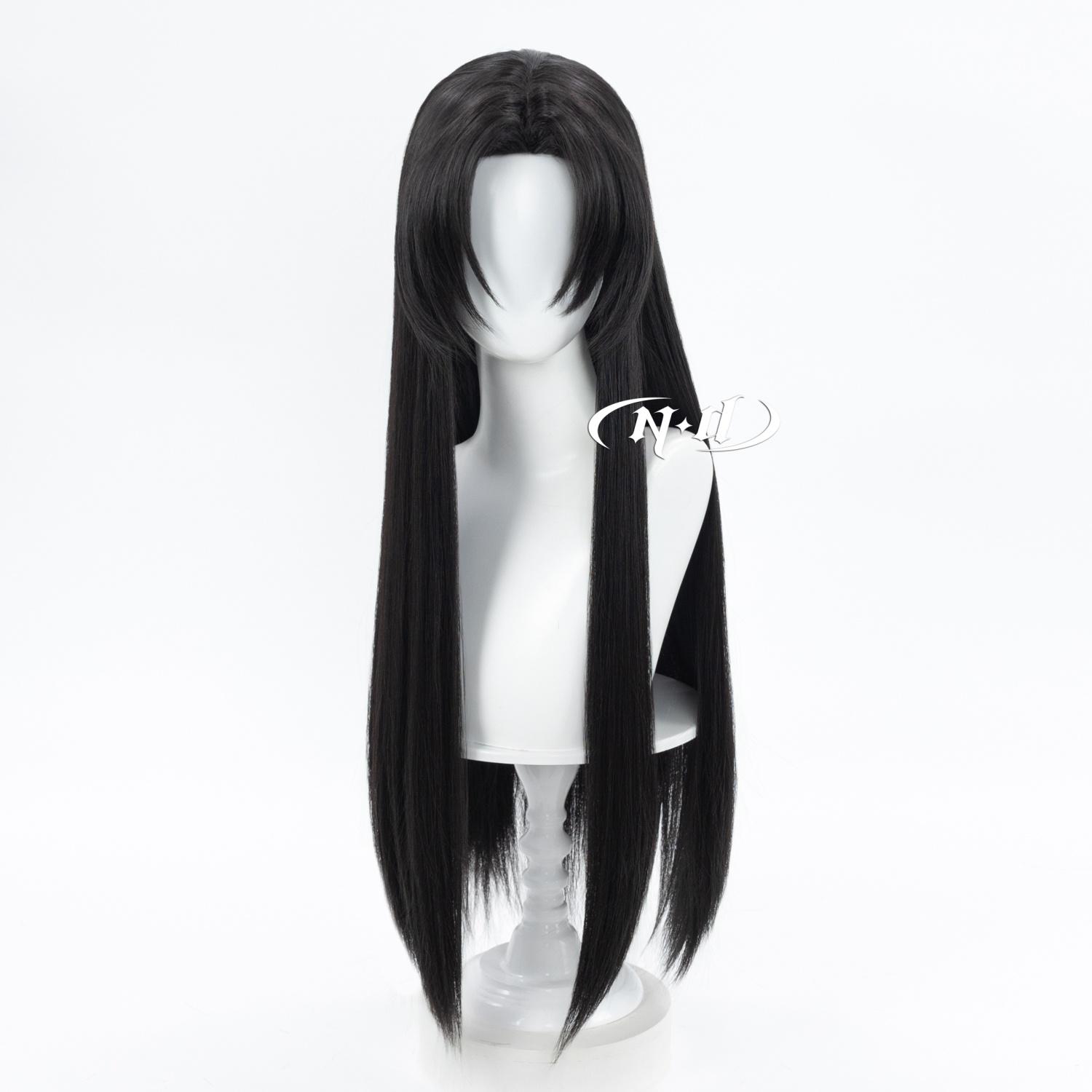 ND Kanae Kocho Cosplay Pruiken Haar Haardeel voor Comic-con Cosplayer Halloween Kostuumfeest One Size black