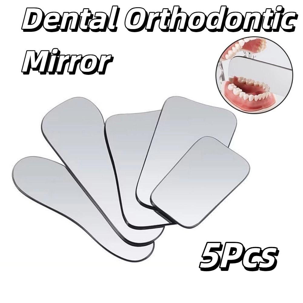 5Pcs/set Glass Intraoral Dental Reflector Double-Sided Mirror Intra Oral Reflector Dentistry