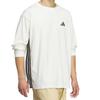 Adidas T Shirts Men's Ecru Crew Neck Straight Fit KF5187