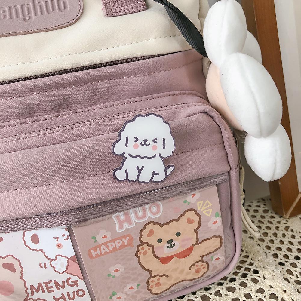 Roztomilé batohy v korejském stylu Kawaii Dámské Tašky přes rameno pro dospívající dívky Školní batoh Květinový cestovní ruksak