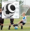 Active Island Signed Ball Soccer Commemorative Message Air Pump with Base a511 (Black and White, No. 3)