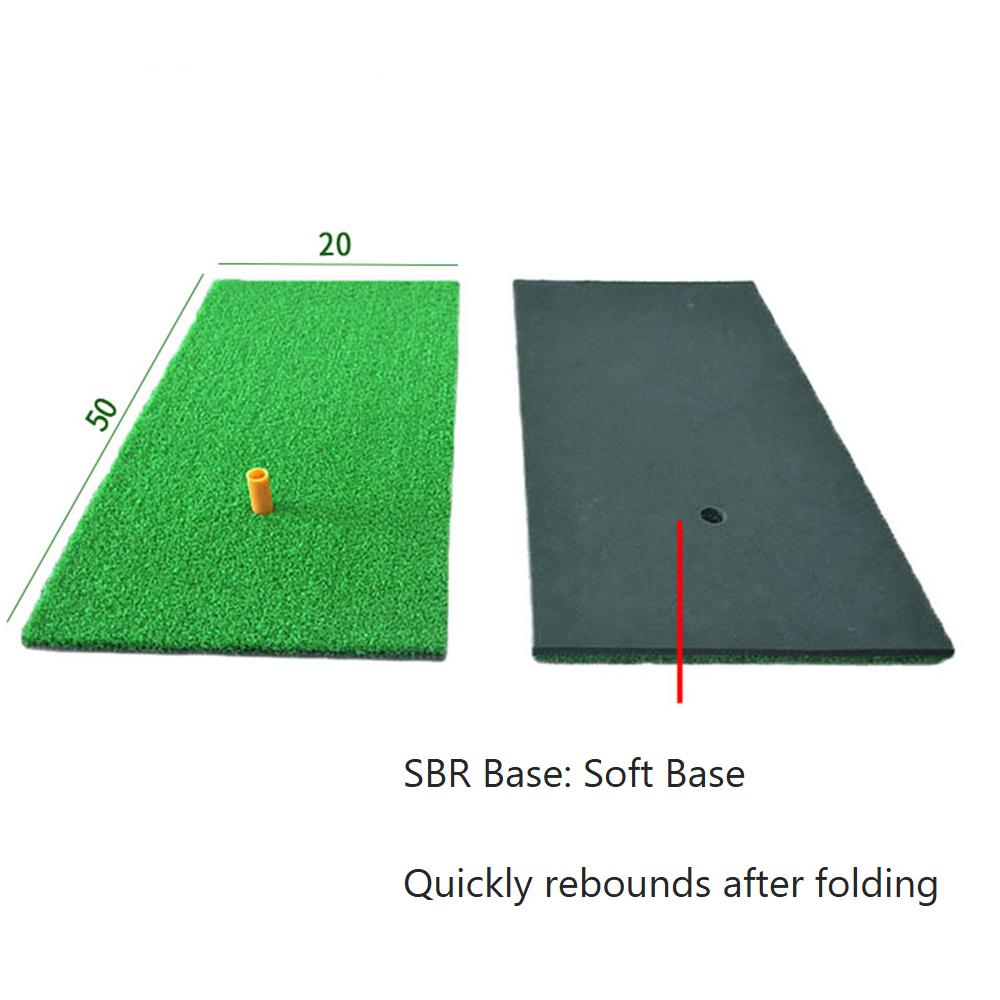 

30x60cm/20x50cm Golf Mat Short Grass Hitting Mats with SBR/EVA Base & Golf Tee, Indoor/Outdoor Training Mat for Swing Practice