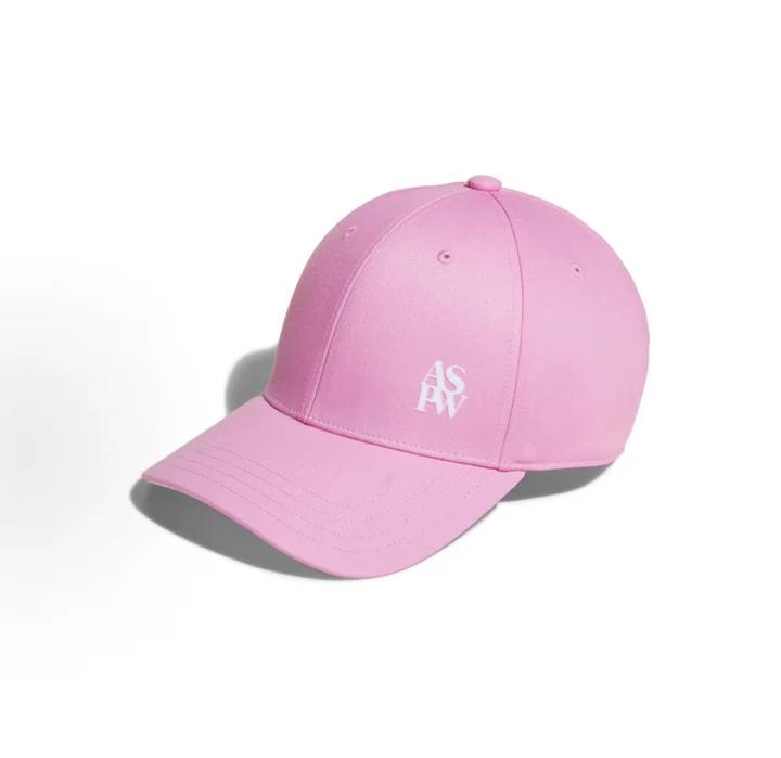 Adidas Training Unisex Baseball Cap, Breathable Mesh Polyester Spandex Curved Brim UPF 50+ Quick Dry Adjustable Sun Hat With Printed Letter Logo adjustable rosa