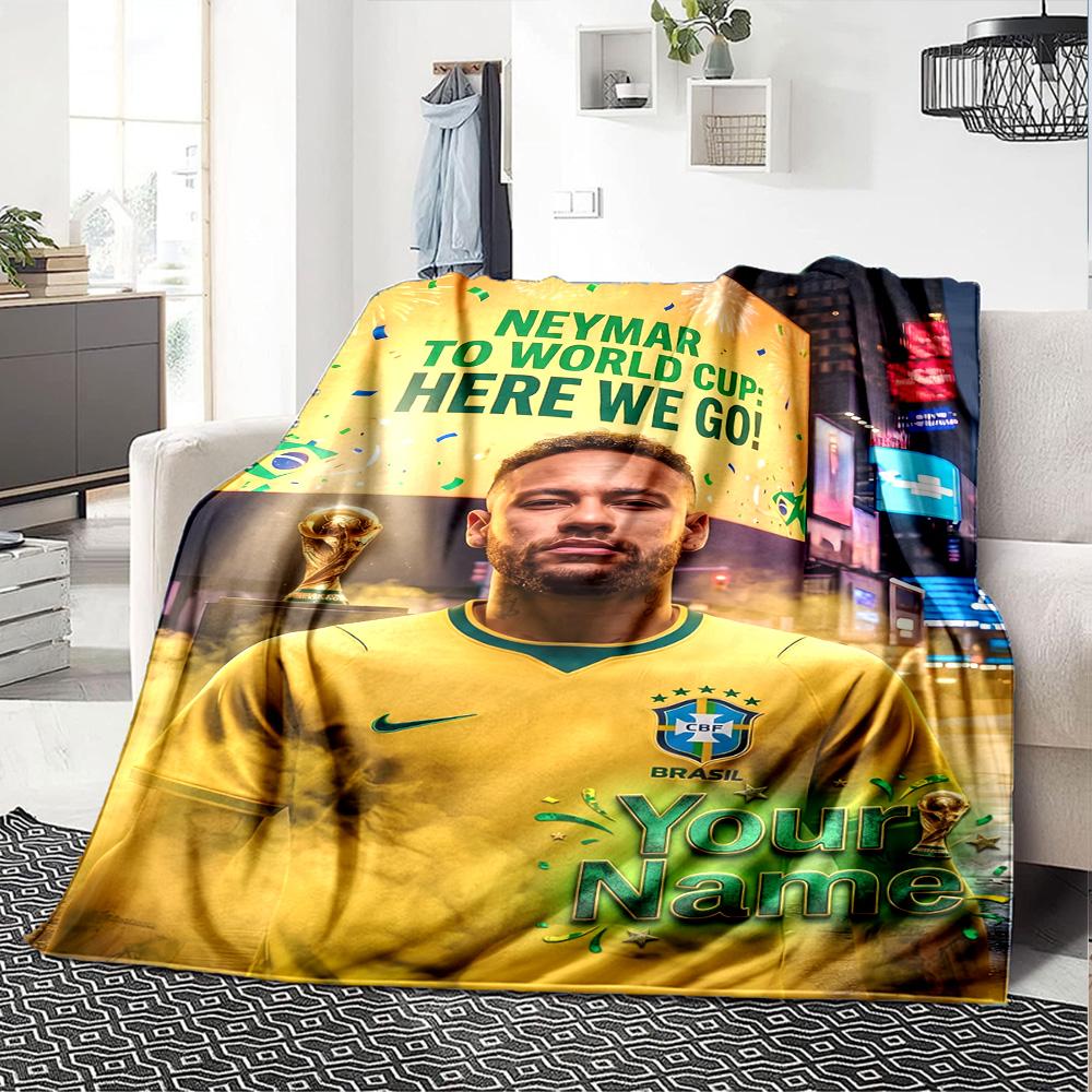 Neymar S Golden Moment Blanket Ultrasoft Suitable For Bedding Seaside Livingroom For All Occasions Modern Style Perfect Gift For Relatives And Friends