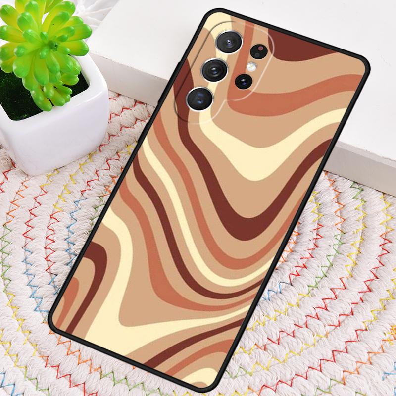 Liquid Swirl Abstract Beige Sage Green Phone Case For Samsung Galaxy Note 10 Pro S26 S25 S24 S23 S22 S21 Plus Ultra Cover