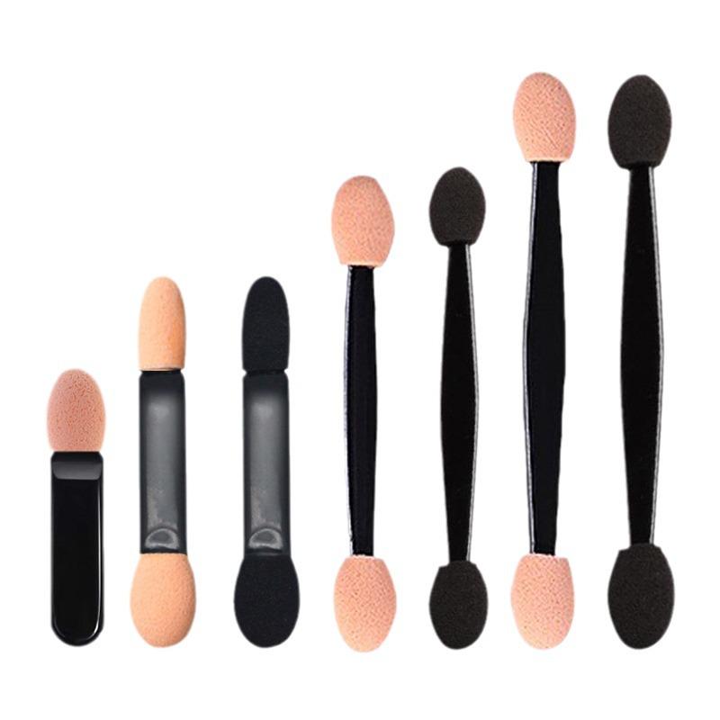 Single & Double Head Disposable Eyeshadow Stick with Latex Sponge for Blending and Nail Art