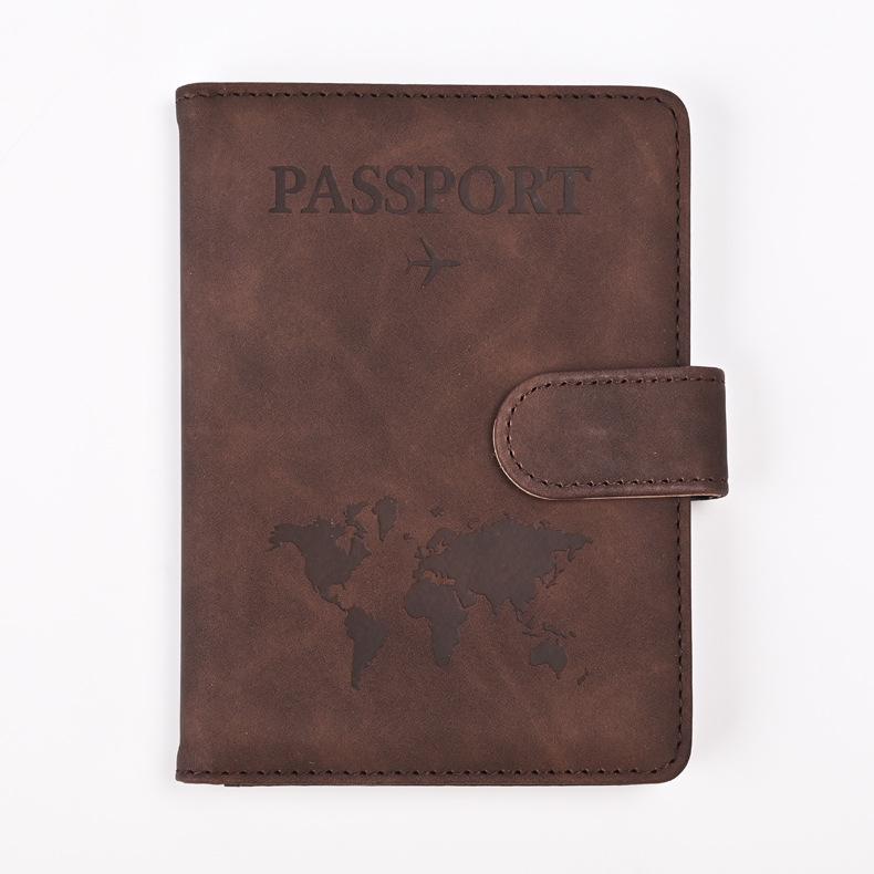 2024 Anti-Magnetic RFID Color-Changing PU Passport & Ticket Holder Wallet