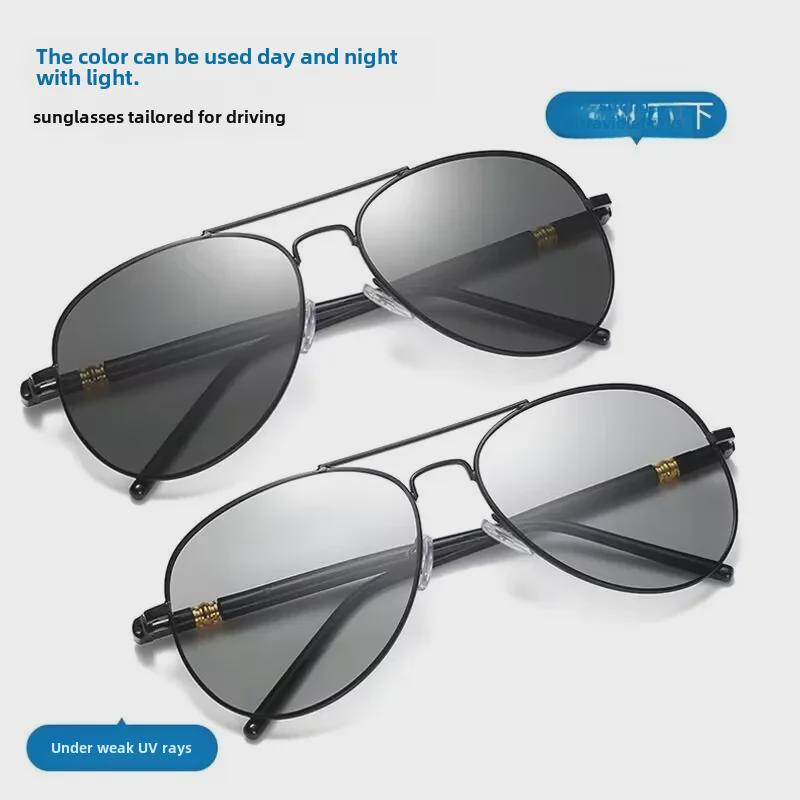 Unisex Polarized Aviator Sunglasses with UV Protection: Trendy Retro Frog Style