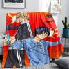1PC Bakuman Print Flannel Blanket, High quality All Seasons, Home Decor, Warmth and Comfort, Perfect for Christmas Gifts