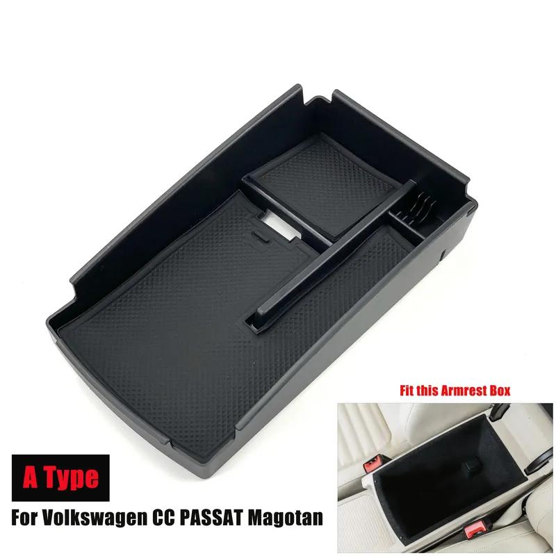 Car Accessories Armrest Storage Box For Volkswagen Golf 7 MK7 Golf 6 MK6 Scirocco Touran PASSAT Teramont Tiguan Touareg Sharan