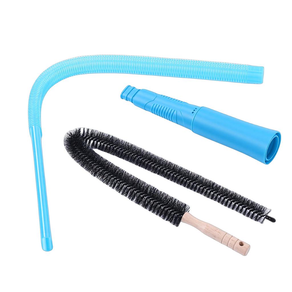 Universal Dryer Lint Vacuum Attachment Flexible Cleaning Hose Cleaner Kit for Vacuum Cleaner Blue