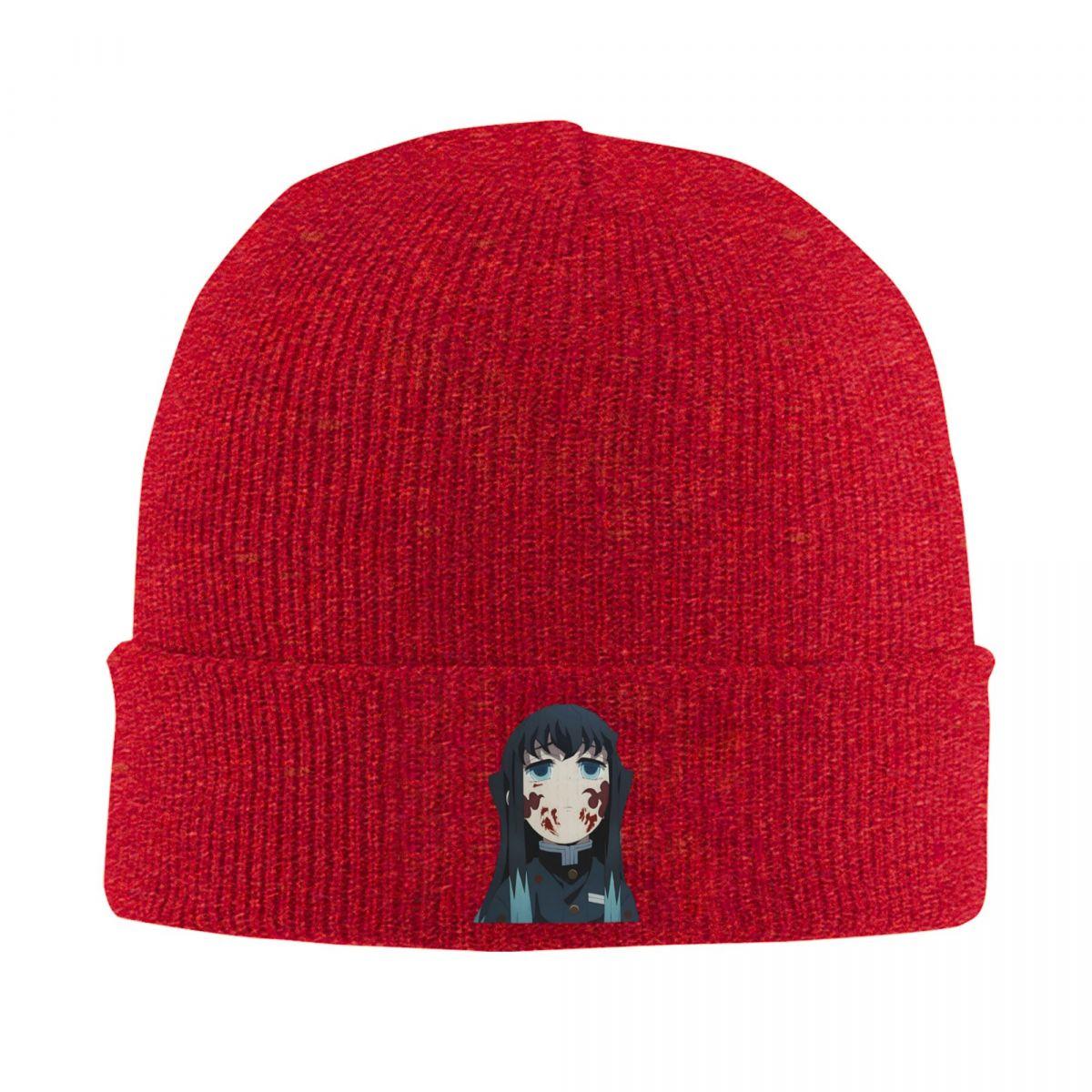 

Muichiro Tokito The Mist Hashira Warm Knitted Cap Fashion Bonnet Hat Autumn Winter Outdoor Beanies Hats for Unisex Adult One Size