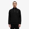 Fred Perry [Sharp] Checkerboard Tape Half-Zip Sweatshirt - Black Afpm2336587-102