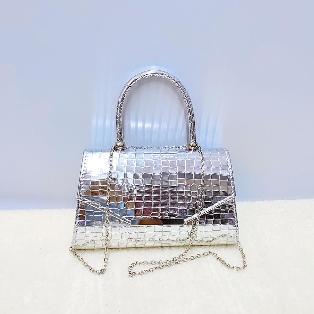 Trendy Crocodile-Pattern Leather Handbag - Versatile Shoulder, Evening & Crossbody Bag