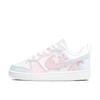 Nike Court Borough Low Cherry Blossom First Love Cushioning, Wear Resistant Low top Skateboard Shoes Women's Pink Blue BQ5448-100(Team675-  )
