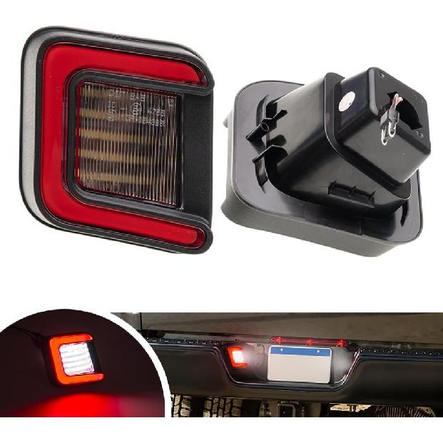 Ram Led License Plate Light Assembly OEM Replacement For 2003-2018 D0Dge Ram 1500 2500 3500 White Red OLED Rear License Number Plate Tag Tail Lamp