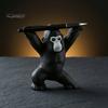 Durable Desktop Pen Rack 3D Printed Gorilla Holder, Funny Figurine, Personalized Gift for Coworkers Minimalist Black Desk Ornaments Office Home Study