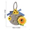 Wreath Artificial Flowers Welcome Wall Hanging Garland Ornament for Window Wedding Indoor and