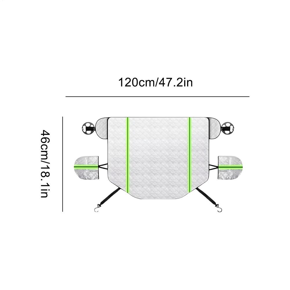 Windshield Protector Anti-Fog Windshield Cover With Side Mirror Protector Reflective Windscreen Sunshade For Vehicles SUVs