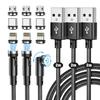 Magnetic Charging USB Charging Magnetic Cable 2M 2M Set 9 Magnetic USB Magnetic Charging Cord with Lightning and Micro for iOS Magnetic Charging Cable
