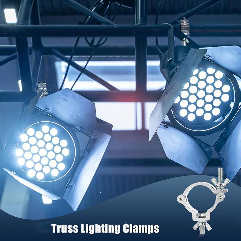 ABUL-Aluminum Alloy 2" For Stage Lighting Truss Lighting Clamps- 10 Pcs DJ Light Clamp For Par Lights Spotlight Moving Head Ligh