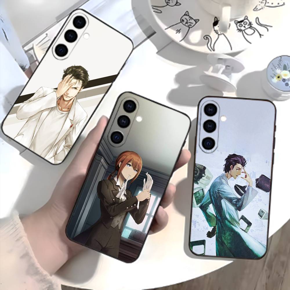 STEINS GATE D-Rintaro O-Okabe Phone Case For Samsung Galaxy A73,A21s,A22,A31,A52,A53,A71,A41Soft Black Shell