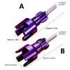 Double Function Spell Shank Pipe Threader For Half & 3/4 Inch Pipes Internal External Threading Tool With Leak Prevention Design