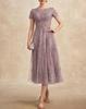 2026 Elegantes Spitzen-Patchwork-Abendkleid in Übergröße