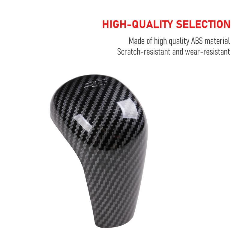 Carbon Car Gear Head Shift Knob Handle Cover Trim Sticker Accessories For Mazda 3 BP Axela CX-30 CX30 CX-50 2019 2020 2021 2022 hrlpv04