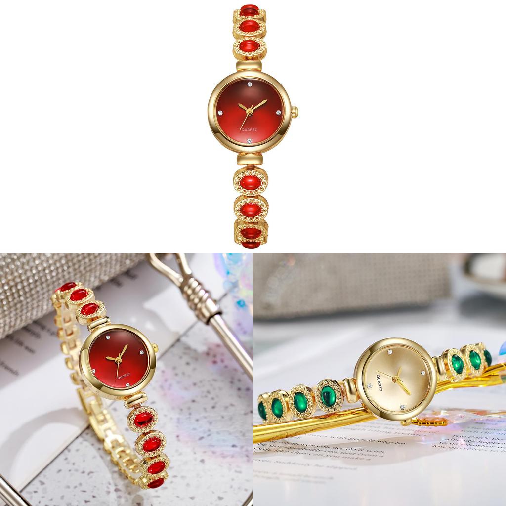 Fashion Ladies Quartz Watch With Alloy Band Decorative Pointer Dial For Women