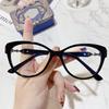 Ladies Cat Eye Fashion High-definition Anti Blue Light Reading Glasses Ultra Light Portable Presbyopic Eyeglasses