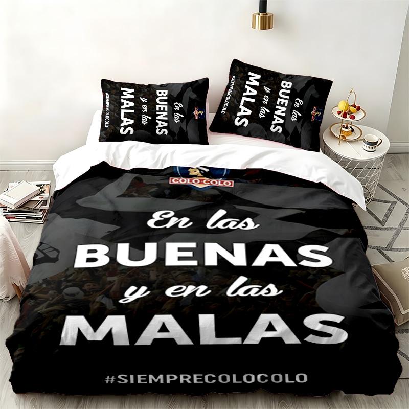 Colo colo 3pc set Perfect for bedroom use Comfortable bedding set includes a duvet cover and two pillowcases Ideal birthday or Christmas gift
