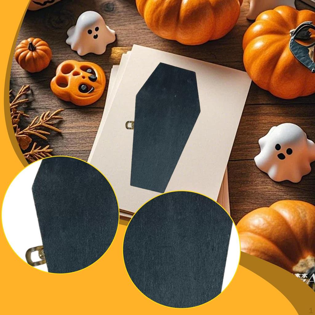Halloween Box Fillable Hinged for Decor, Party Favor, Goth, Decoration, Pet Casket