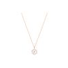 Swarovski Magic Snowflake Faux Crystal Stone Necklaces Womens Rose Gold/White