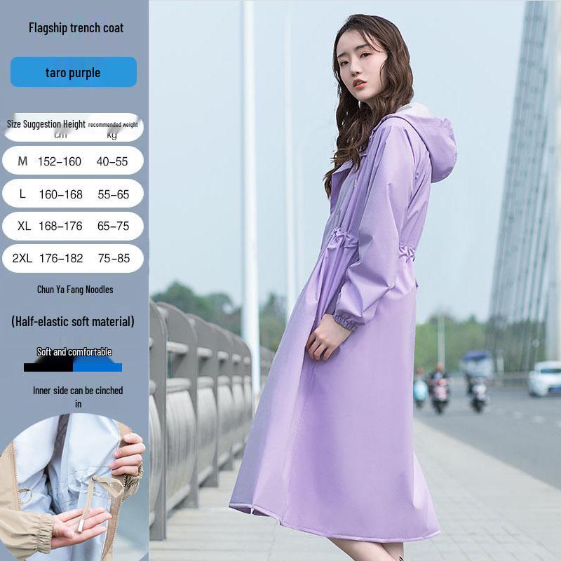 Japanese Women's Waterproof Windbreaker Poncho for Hiking