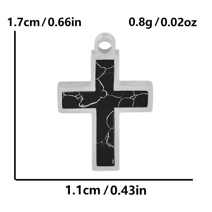 New Mixed Natural Shells Stainless Steel Cross Pendants For Jewelry Making Supplies Summer Charms In Bulk DIY Earrings Bracelets