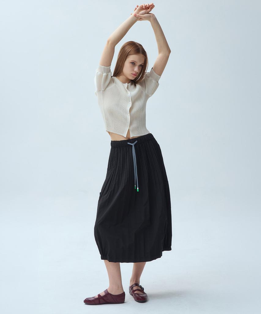 Waiowai Side Banding Pleated Cargo Skirt_2 Colors