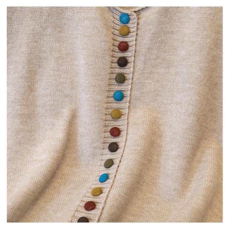 DIMANAF 2025 Autumn Women Sleeveless Vest Sweaters Knitting Buttons Casual Style Loose Sweater