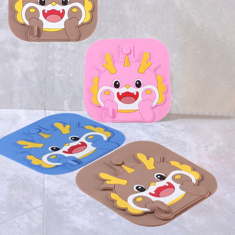 Silicone Sewer Floor Drain Cover Anti Odor Anti-insect Floor Drain Pad Anti-blocking Cartoon Shower Drain Cover