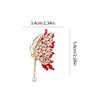 Crystal Rhinestones Butterfly Brooch Fashionable Evening Wear Lapel Pin Clothing Accessories Social Event Jewelry