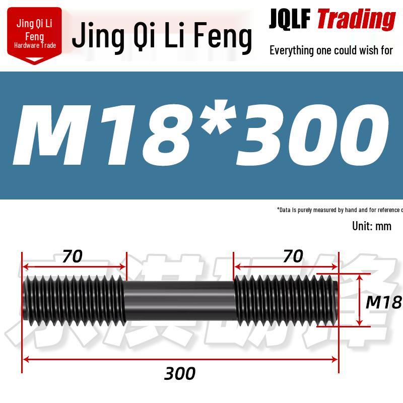 High-Strength Double-Ended Stud Bolt M12-M18 | Grade 8.8 Mold & Press Screw Rod