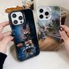 Cat Reflects Tiger Cool Soft Phone Case for iPhone 15 16 17 Pro Max 17Air 16E 14 Plus 13 12 Mini Shockproof Cover Back Shell