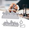 People Castle Metal Cutting Die DIY Scrapbook Album Paper Cards Embossing Tool