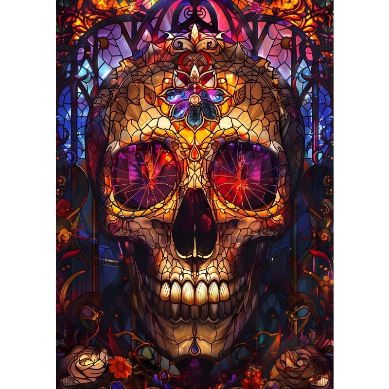 Fantazyjny Smok Zwierzę Rycerz Duch Witraż Płótno Malarstwo Obrazy do Salonu Sztuka Ścienna Dekoracja Pokoju Estetyczna