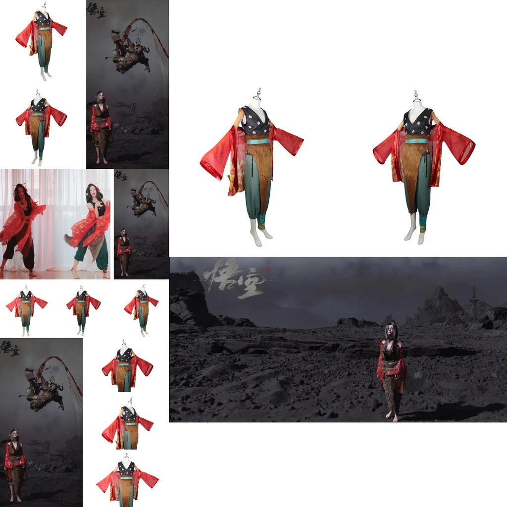 Charming Anime Black Myth Wukong Fox Spirit Pingping Cosplay Outfit For Magical Roleplay