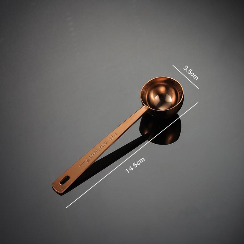 Stainless Steel Multifunctional Coffee Food Tea Measuring Spoon Kitchen Accessories Baking Tools 10-15ML Solid Color Spoons