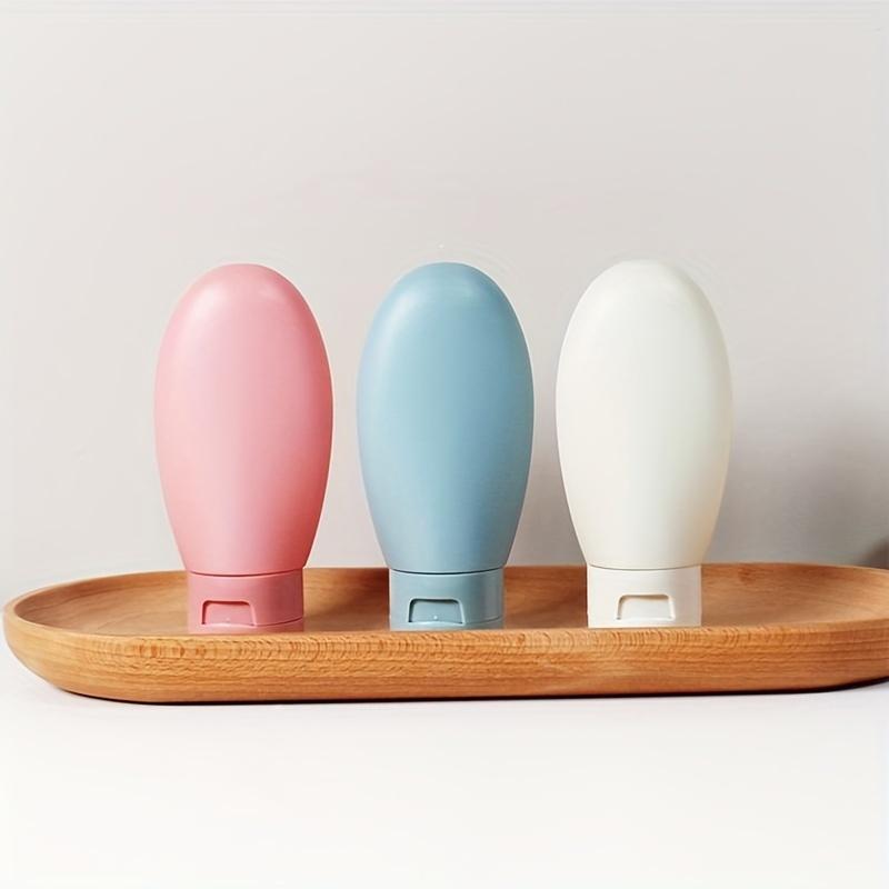 3Pcs Travel Refillable Bottle Set Cosmetic Lotion Shampoo Essentials Cream Bottle Empty Container For Toiletries Tool