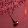 Cinnabar Charm USB Flash Drive Pendant with Purple-Gold Sand, Coin Purse, and Keychain Attachment